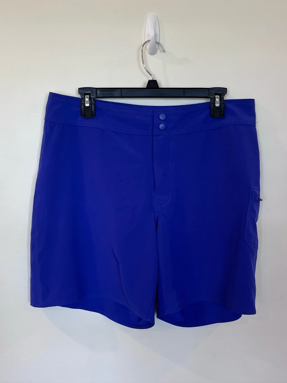 LL Bean Womens Size 12 Nylon Blend Lightweight Hiking Shorts Indigo Purple SPF